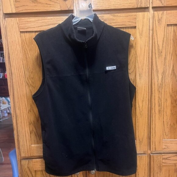 Columbia Men's Black Zip-Up Vest - Picture 1 of 2